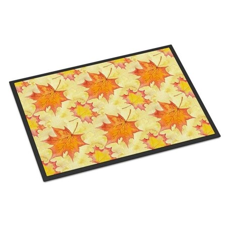 Carolines Treasures Carolines Treasures BB7496JMAT Fall Leaves Scattered Indoor or Outdoor Mat; 24 x 36 in. BB7496JMAT